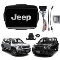 Central multimidia 9 polegadas craplay bluetooth tela touch moldura painel acabamento jeep renegade