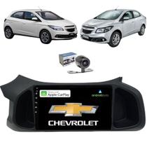 Central Multimídia 9 Polegadas Touch BT Carplay AndroidAuto GM Onix 2012 até 2019 Joy até 2021