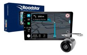 Central Multimídia 9 Roadstar Android RS915BR Prime + Câmera de Ré Dinâmica Tipo Borboleta RS203BR
