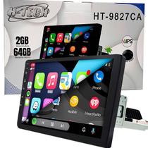 Central Multimidia 9pol 1Din 2GB 64GB Android Auto Carplay Espelhamento USB BT