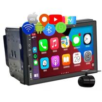 Central Multimídia Android 10.0 Mp5 2 Din Tv Digital Gps Usb Bluetooth Tela 7 Polegadas Espelhamento via Wifi Baixa App Automotivo - First Option