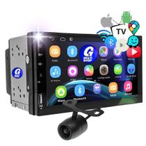 Central Multimídia Android 10.0 Mp5 2 Din Tv Digital Gps Usb Bluetooth Tela 7 Polegadas Espelhamento via Wifi Baixa App Automotivo