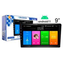 Central Multimídia Android 11 Roadstar RS-909BR PLUS 2 Din 9" Full Touch, Bluetooth, Espelhamento SEM FIO, USB WIFI GPS