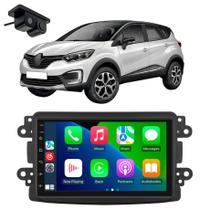 Central Multimidia Android 13.0 GPS Moldura Câmera Renault
