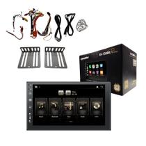 Central Multimidia Android 14 Octacore 4GB 64h Chip 4G GPS WIFI Carplay Sem Cabo Universal Carro