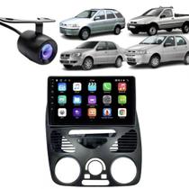 Central Multimídia Android 2 Din Fiat Strada G2 Moldura 9"
