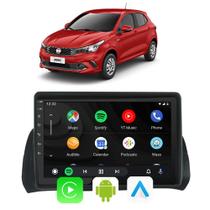 Central Multimidia Android-Auto Carplay Argo Cronos 2018 A 2021 2022 2023 9" Google Assistente
