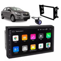 Central Multimidia Android Auto Cobalt Moldura + Câm