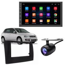 Central Multimidia Android Auto Fiat Stilo Moldura + Câm Preto