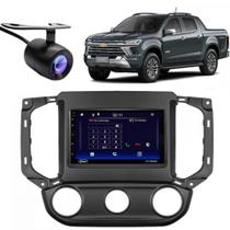 Central Multimidia Android Auto GM S10 Moldura + Câm Preto Central Multimidia Android Auto GM S10 Moldura + Câm Preto