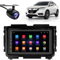 Central Multimidia Android Auto Honda HRV Moldura + Câm BP