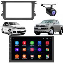 Central Multimidia Android Auto Tiguan Moldura + Câm