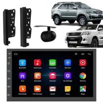 Central Multimidia Android Auto Toyota Hilux SW4 Moldura + Câm