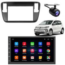 Central Multimidia Android Auto Up Moldura + Câm Preto