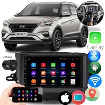 Central Multimídia Android Auto Wireless 7 Polegadas Hyundai Creta 2016 a 2021 Com GPS Integrado