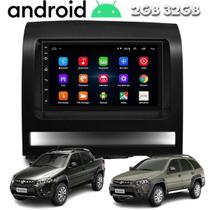 Central Multimidia Android Fiat Palio Strada Siena Adventure Weekend Gps Wifi Espelhamento Carplay