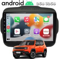 Central Multimidia Android Jeep Renegade 201 a 2023 GPS Wifi Bluetooth Auto Carplay 9 Polegadas