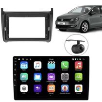 Central Multimídia Android Polo Moldura 9" Modelo EU Câmera Ré PT