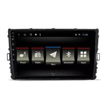 Central Multimídia Android Universal 9" Polegadas JR8 Diamond IPS Tela Vidro Duplo + câmera de ré Borboleta