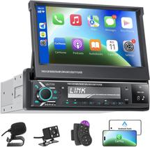 Central multimídia automotiva Hexahedron LG-7110 com tela retrátil de 7" e conexão sem fio Central multimídia automotiva Hexahedron LG-7110 com tela retrátil de 7" e conexão sem fio