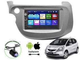 Central Multimidia Automotivo Honda Fit Mp5 2 Din Player 7 Pol Espelhamento Celular