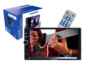 Central Multimidia Automotivo Universal Encaixe 1Din MP5 Bluetooth USB FM Tela Touch 7 Polegadas