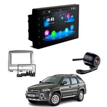 Central Multimídia CarPlay Android Auto Faaftech 7" + Câmera Ré + Moldura 2din Palio Adventure 2008 2009 2010 2011 2012