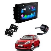 Central Multimídia CarPlay Android Auto Faaftech 7 Polegadas + Câmera de Ré Borboleta + Moldura 2din Ka 1999 à 2011