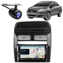 Central Multimídia Carplay Android Fiat Linea Moldura + Câmera BP