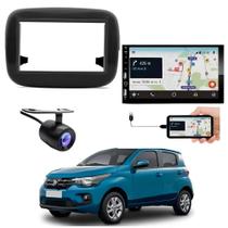 Central Multimídia Carplay Android Fiat Mobi Moldura + Câmera