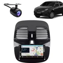 Central Multimídia Carplay Android Grand Siena Moldura + Câmera BP Central Multimídia Carplay Android Grand Siena Moldura + Câmera BP