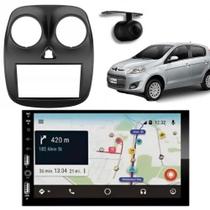 Central Multimídia Carplay Android Grand Siena Moldura + Câmera Preto Central Multimídia Carplay Android Grand Siena Moldura + Câmera Preto