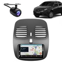 Central Multimídia Carplay Android Grand Siena Moldura + Câmera PT Fosco Central Multimídia Carplay Android Grand Siena Moldura + Câmera PT Fosco