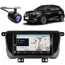 Central Multimídia Carplay Android Kicks Moldura + Câmera BP