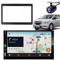 Central Multimídia Carplay Android Onix Moldura + Câmera