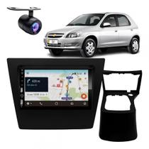 Central Multimídia Carplay Android Prisma G1 Moldura + Câmera Preto