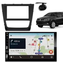 Central Multimídia Carplay Android Voyage G6 Moldura + Câmera Preto