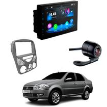 Central Multimídia CarPlay Mp5 2 Din Faaftech 7 Polegadas + Câmera de Ré Borboleta + Moldura 2din