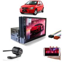 Central Multimidia Celta Mp5 Dvd 1 Din Espelhamento Bluetooth Câmera De Ré