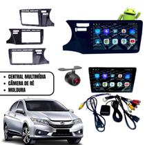 Central Multimídia City 14/21 CarPlay Android 9 Polegadas e Câmera de Ré