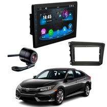 Central Multimidia Civic 2012 2013 2014 2015 2016 HR-V 2015 2016 2017 2018 + Moldura Fiamon + Câmera de Ré Borboleta