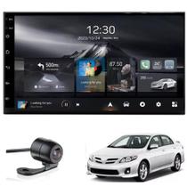 Central Multimídia Corolla 2009 2010 2011 2012 2013 2014 Adak G2 Tela QLED de 7" Polegadas 2GB 64GB Carplay e Android Auto GPS + Câmera de ré