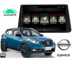 Central Multimidia Específica Kicks 9 Pol Android 10 Tela Ips Wifi Gps R8