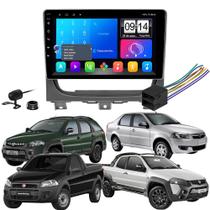 Central Multimidia Etech 9pol 2gb 32gb Moldura Chicote Plug Play Moldura e Camera De Ré