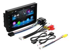 Central Multimídia Faaftech 7 Pol Connect Media CM7 CarPlay Android Auto Cabo Bluetooth 5.4 Espelhamento