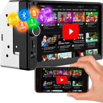 Central Multimídia First Option 7810h Com Espelhamento E Bluetooth 2Din