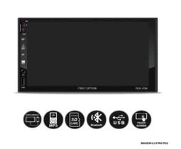 Central Multimídia First Option 7830 Bluetooth Espelhamento USB e Leitor de Cartão SD Central Multimídia First Option 7830 Bluetooth Espelhamento USB e Leitor de Cartão SD