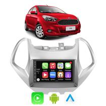 Central Multimidia Ford Ka 2015 2016 2017 7" Android-Auto/CarPlay Voz Google Siri Tv Bluetooth