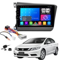 Central Multimidia Honda Civic G9 Etech 9pol 2gb 32gb Moldura Chicote Plug Play
