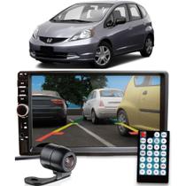 Central Multimidia Honda Fit 2004 a 2015 Mp5 Espelhamento Moldura Câmera De Ré